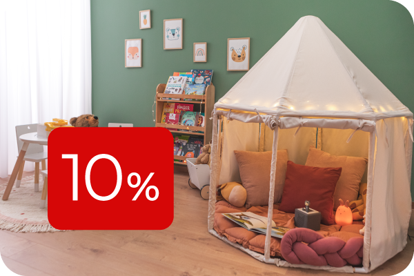 10% auf Kinderzimmer